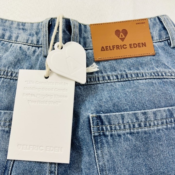 NWT Elfric Eden Loose Baggy Wide Leg Jeans Size 25 - Picture 5 of 10
